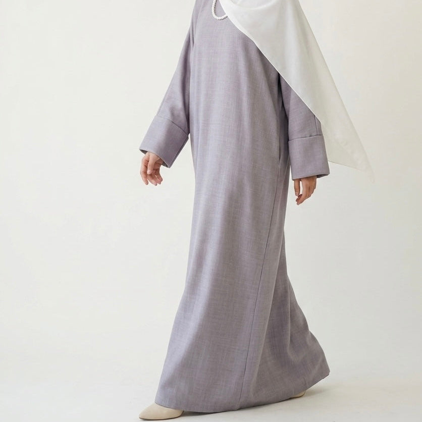 Luna 01 | Ironless Premium Linen-Cotton Abaya