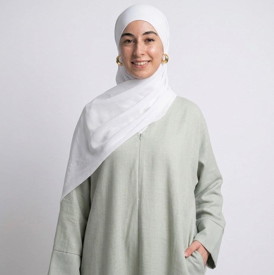 Luna 02 | Ironless Premium Linen-Cotton Abaya