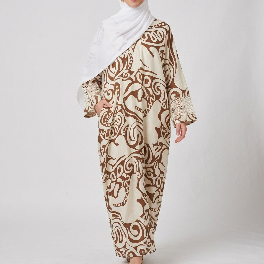 Petal 04 | Linen Abaya