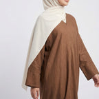 Luna 03 | Ironless Premium Linen-Cotton Abaya