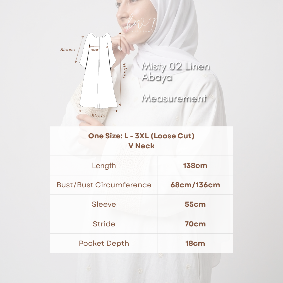 Misty 02 | Linen Abaya