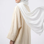 Luna 04 | Ironless Premium Linen-Cotton Abaya