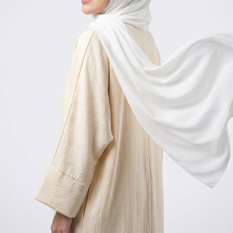 Luna 04 | Ironless Premium Linen-Cotton Abaya