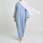 Luna 05 | Ironless Premium Linen-Cotton Abaya