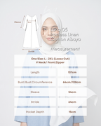 Luna 05 | Ironless Premium Linen-Cotton Abaya