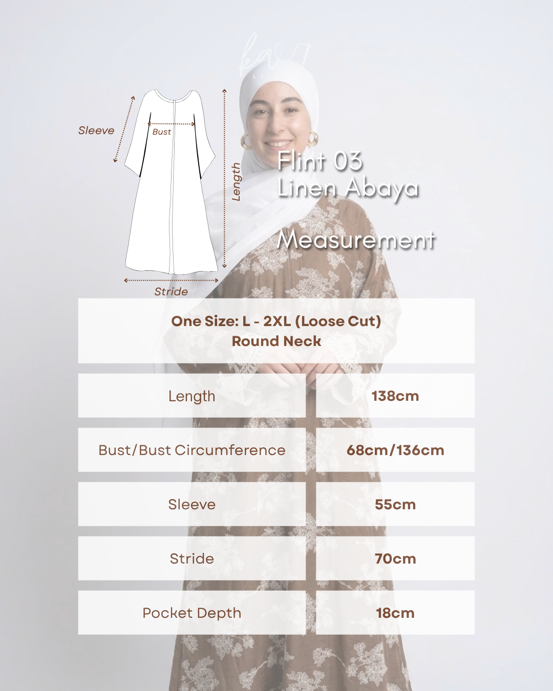 Flint 03 | Linen Abaya