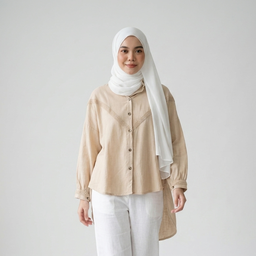 Haze 01 | Linen Blouse